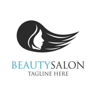 Şevval Özçelik Güzellik logosu, sloganı için metin alanı ile / slogan, vektör çizim