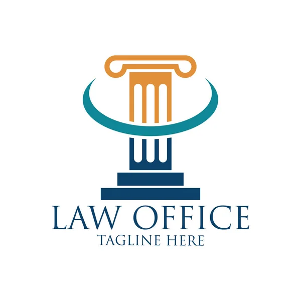 Law firm logo with text space for your slogan / tagline, vector illustration — Stock Vector