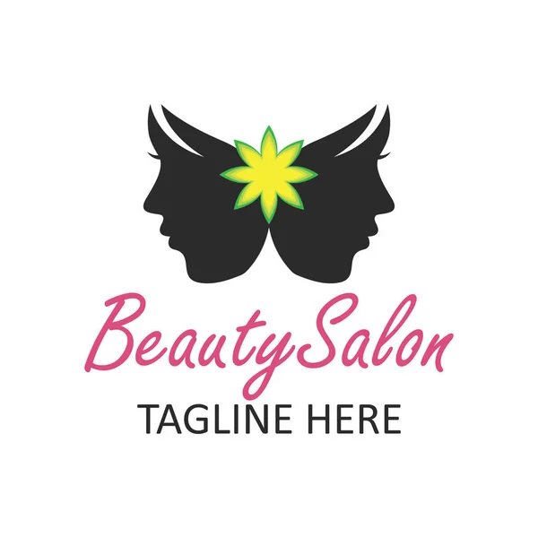 Beautician logo with text space for your slogan / tagline, vector illustration — Stock Vector