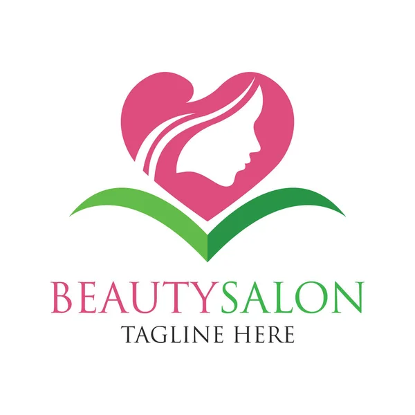 Kosmetikerin-Logo mit Textfläche für Ihren Slogan / Slogan, Vektorillustration — Stockvektor