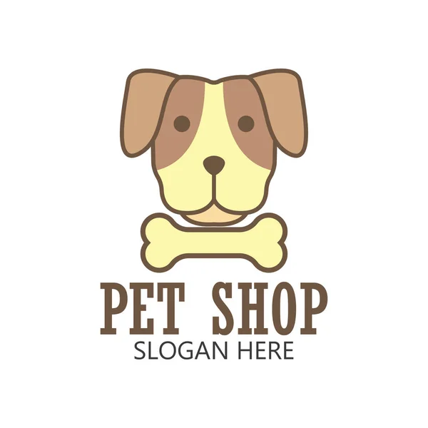 Huisdieren shop, zorg voor huisdieren, huisdieren minnaar logo met tekst ruimte voor uw slogan / slogan, vectorillustratie — Stockvector