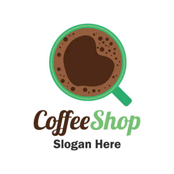 Logotipo da cafetaria, etiqueta, crachá com espaço de texto para o seu slogan / slogan, ilustração vetorial — Vetor de Stock