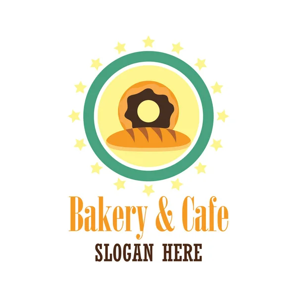 Bakery logo with text space for your slogan / tagline, vector illustration — Stock Vector