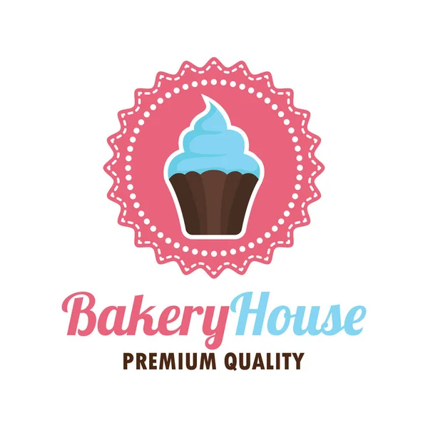 Bakery logo with text space for your slogan / tagline, vector illustration — Stock Vector