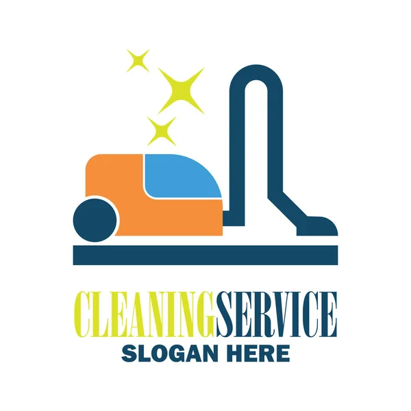 Cleaning service icon with text space for your slogan / tagline, vector illustration — Stock Vector