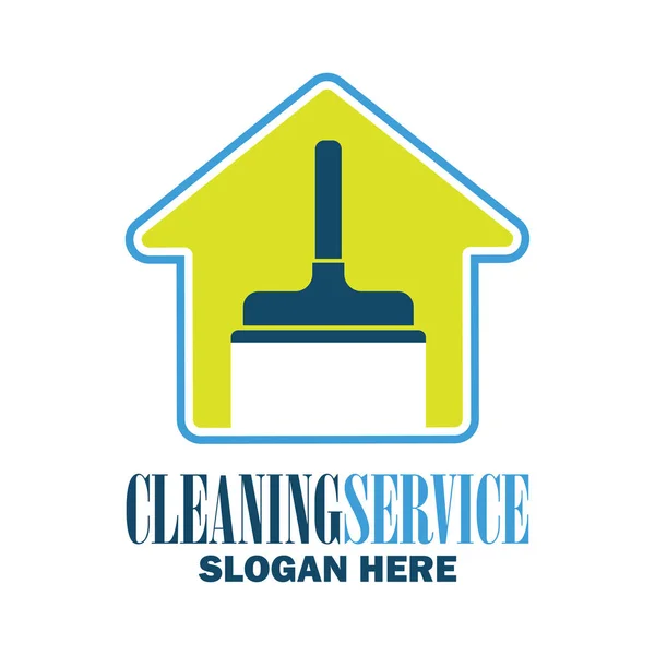 Cleaning service icon with text space for your slogan / tagline, vector illustration — Stock Vector