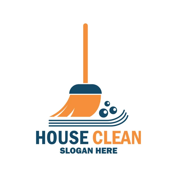 Icono de servicio de limpieza con espacio de texto para su eslogan / eslogan, ilustración vectorial — Vector de stock