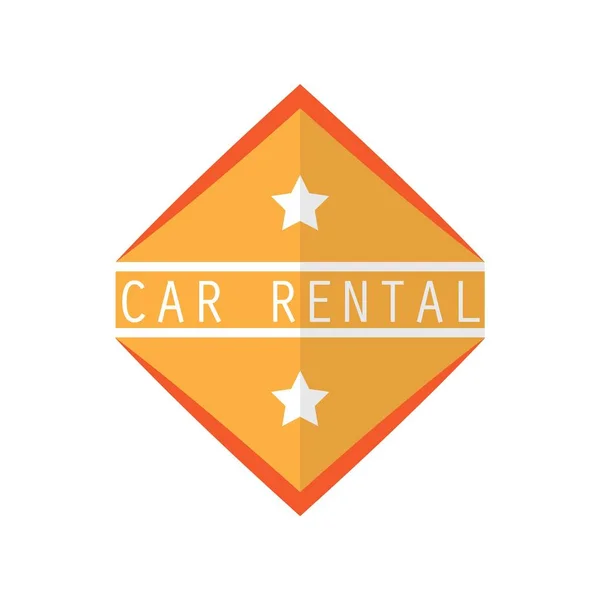 Car rent logo with text space for your slogan / tagline, vector illustration — Stock Vector