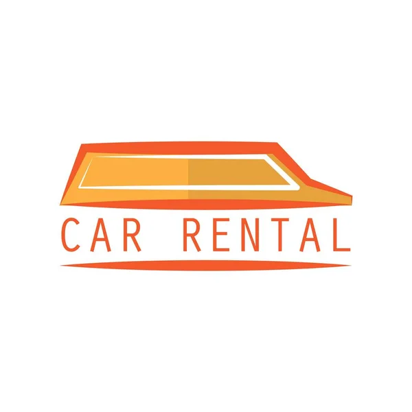 Логотип аренды автомобиля с текстовым пространством под слоган / слоган, векторная иллюстрация — стоковый вектор