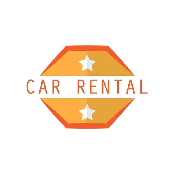 Carro alugar logotipo com espaço de texto para o seu slogan / slogan, ilustração vetorial — Vetor de Stock