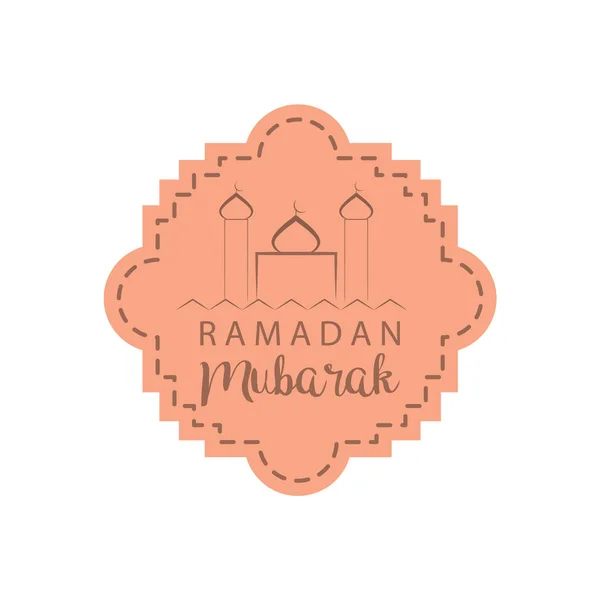 Ramadan kareem / mubarak üdvözlés design, illusztráció vektor — Stock Vector