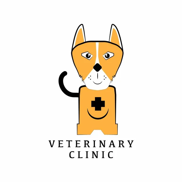 Ветеринарний логотип з текстовим простором для вашого гасла / лінії тегів, Векторні ілюстрації — стоковий вектор