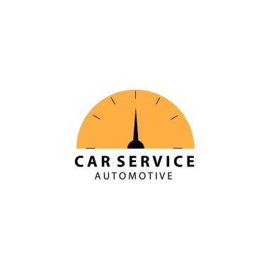 Araba Servisi logosu, vektör çizim