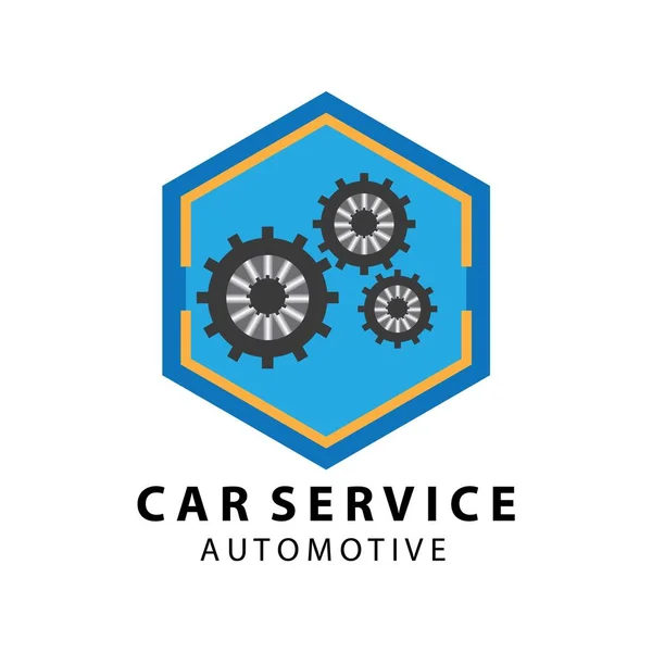 Logotipo del servicio del coche, ilustración del vector — Vector de stock