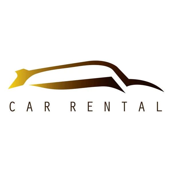 Car rent logo with text space for your slogan / tagline, vector