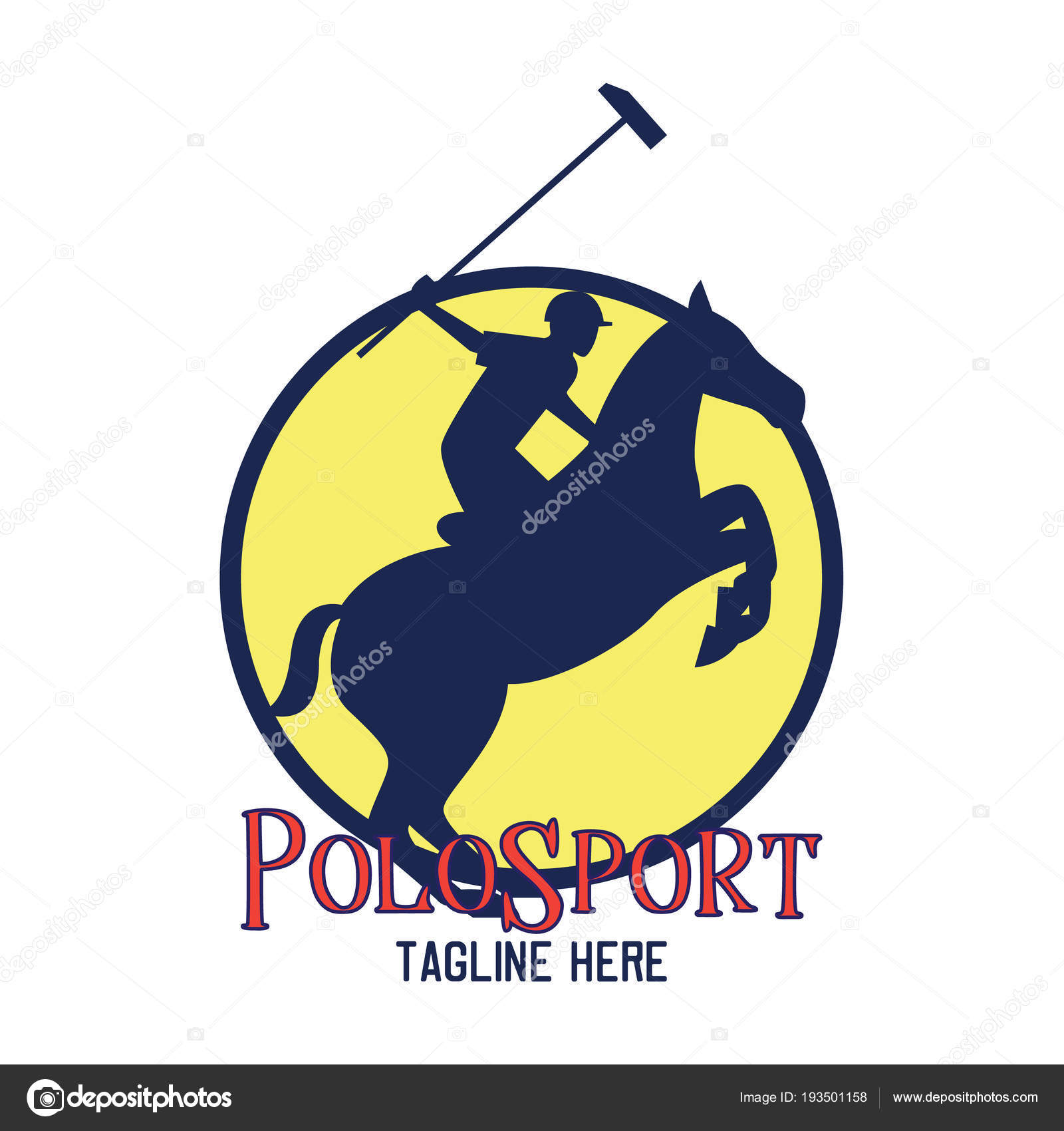 Polo Sport Logo Text Space Your Slogan Tag Line Vector Stock Vector by engabito 193501158