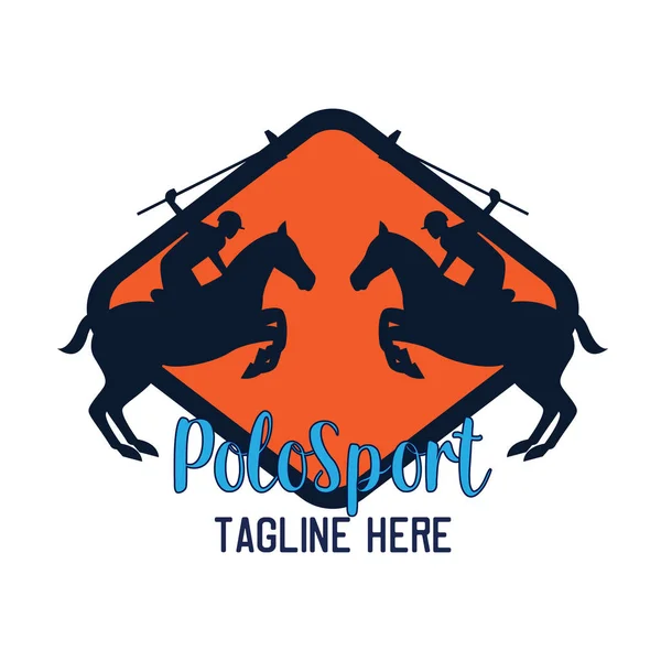 Logo Polo Sport Avec Espace Texte Pour Votre Slogan Tag — Image vectorielle