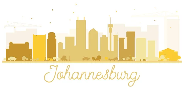 Ciudad de Johannesburgo skyline silueta dorada . — Archivo Imágenes Vectoriales