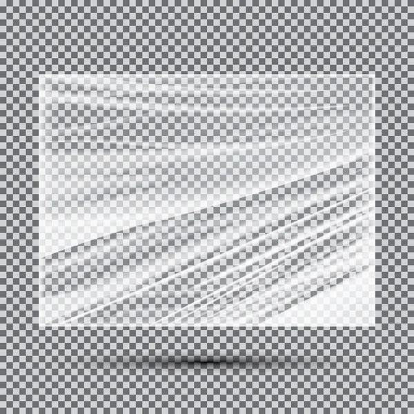 Banner transparente de polietileno ligero . — Vector de stock