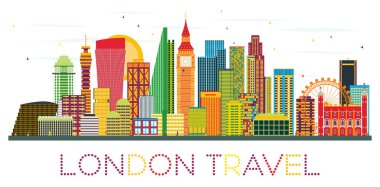 Londra manzarası renkli binalar.
