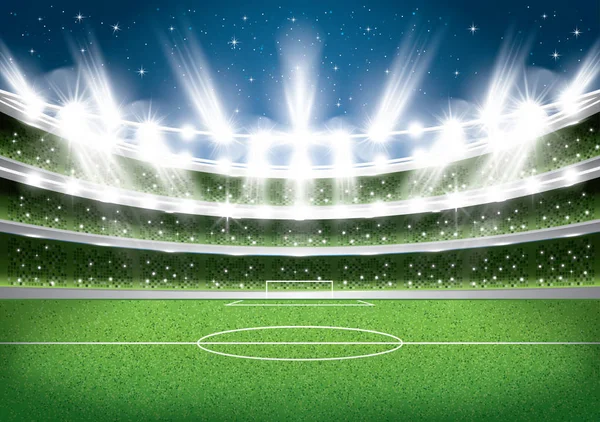 Soccer Stadium. Football Arena. — Stock Vector