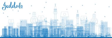 Anahat Cidde manzarası ile mavi binalar.