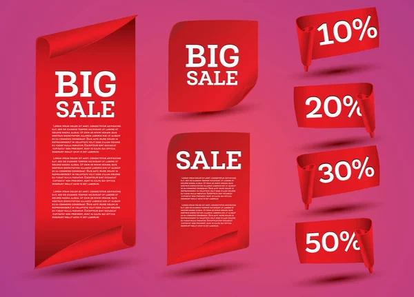 Big Sale Banner. Лента . — стоковый вектор