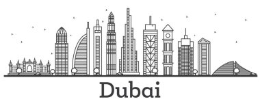 Anahat Dubai Uae manzarası ile Modern binalar.