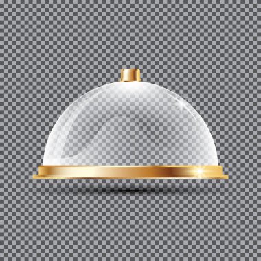 Glass Dome on Transparent Background. clipart