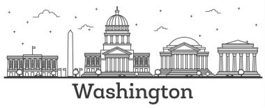 Anahat Washington Dc ABD şehir manzarası ile Modern binalar ISO