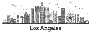 Anahat Los Angeles California şehir manzarası ile Modern bina