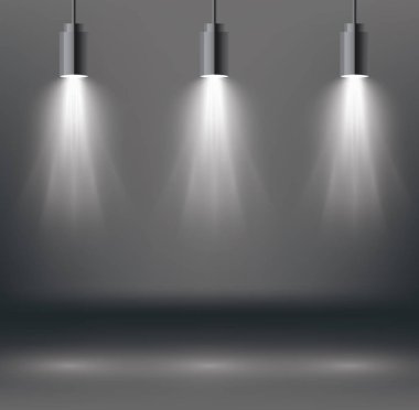 Sahne aydınlatma efektleri ile spot.