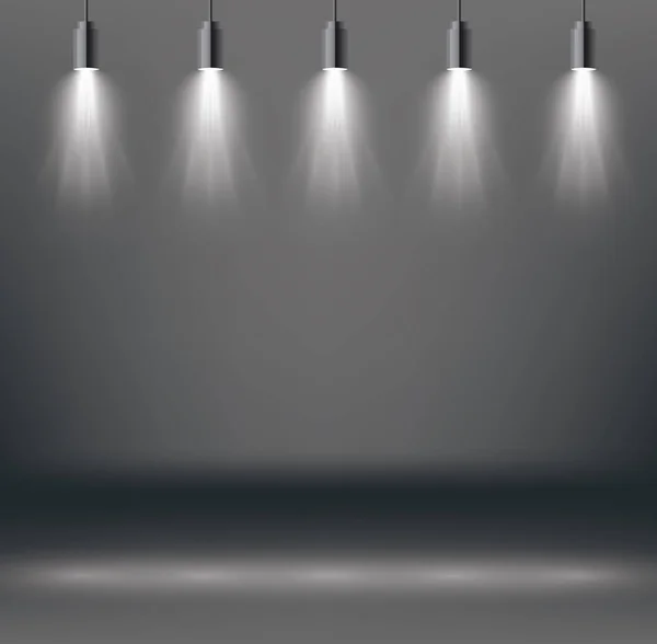 Scen belysning effekter med Spotlight. — Stock vektor