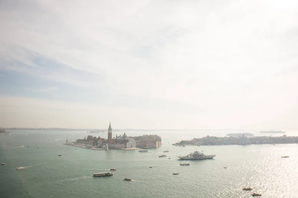 Vista aérea panorámica en la isla de San Giorgio Maggiore, Venecia . — Foto de Stock