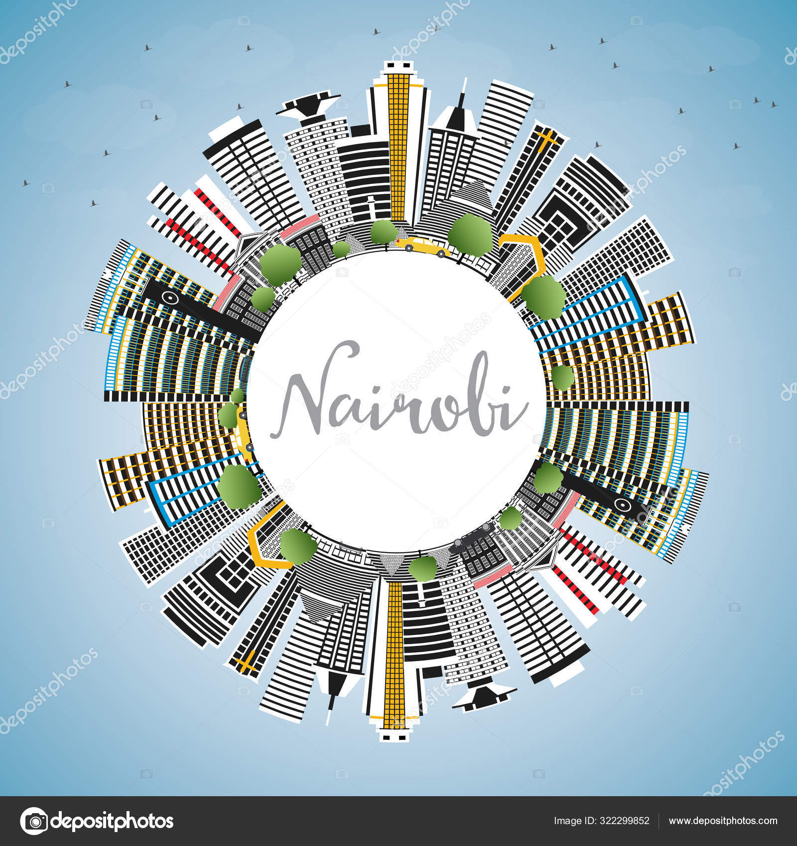 Vectores de Ciudad de nairobi, imágenes vectoriales | DepositPhotos, image size:1600x1698
