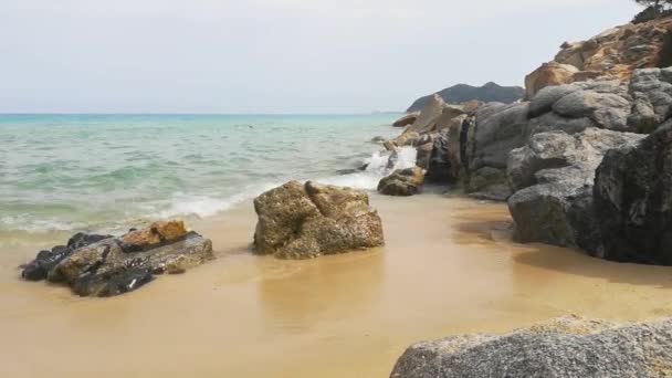 Sardinien Italien Stranden Cala Monte Turno — Stockvideo