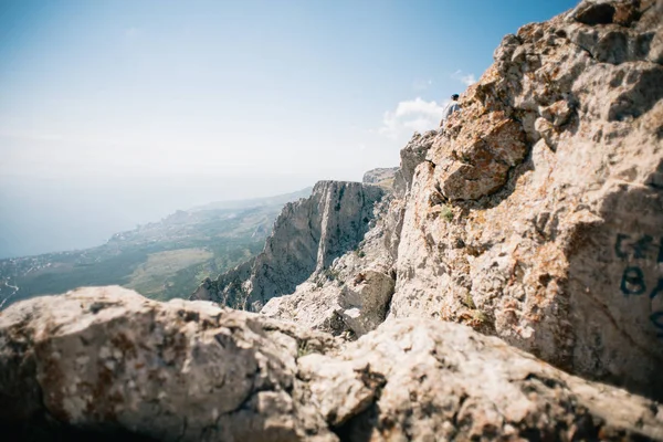 Rocas Petri Las Montañas Crimea Ucrania Mar Negro Sobre Fondo —  Fotos de Stock