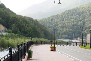 Esto Sadok Caddesi. Krasnaya Polyana. Soçi. Rusya.