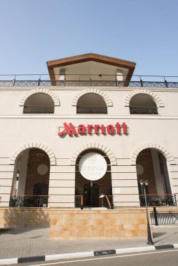 Otel üzerinde imza Marriott. 