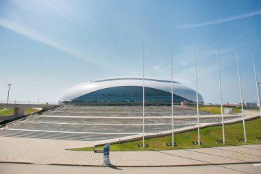 Sochi Olimpiyat Parkı 'nda Bolşoy Buz Kubbesi.