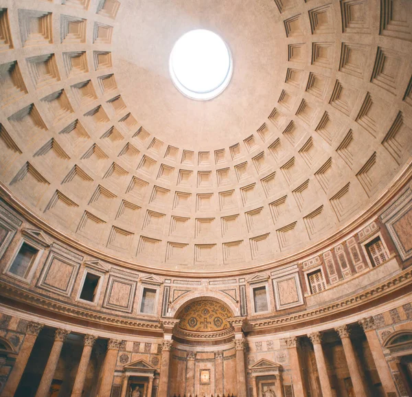 Rome Italy March 2017 Ceiling Pantheon Altar Rome Italy View — 스톡 사진