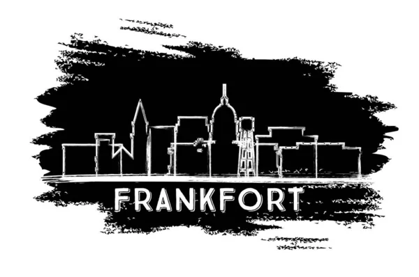 Frankfort Kentucky Usa City Skyline Silhouette Ručně Kreslený Náčrt Obchodní — Stockový vektor