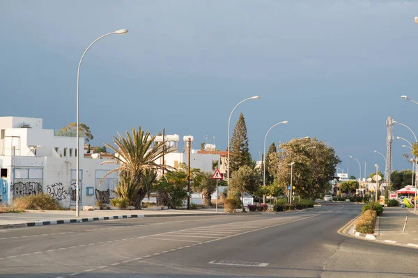 Protaras Cyprus October 2018 Street Villas Cottages Protaras Cyprus — ストック写真