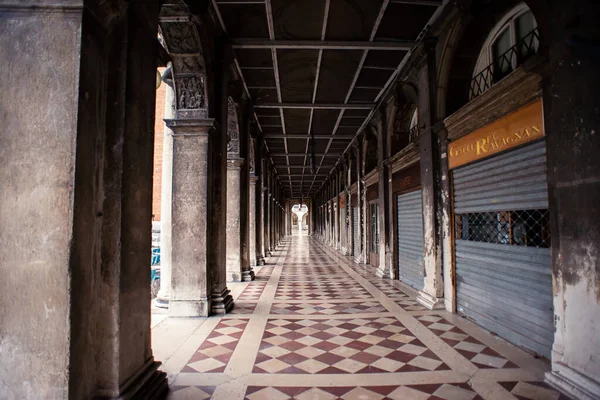 Venetië Italië Mei 2019 Arcades Van Procuratie Vecchie Venetië Het — Stockfoto