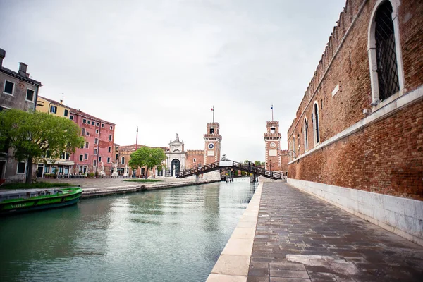 Venecia Italia Mayo 2019 Puerta Principal Arsenal Veneciano Arsenale Venezia — Foto de Stock