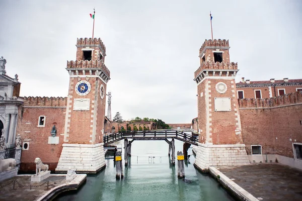 Venecia Italia Mayo 2019 Puerta Principal Arsenal Veneciano Arsenale Venezia — Foto de Stock