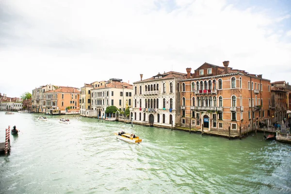 Venecia Italia Mayo 2019 Góndola Los Barcos Navegan Por Gran — Foto de Stock