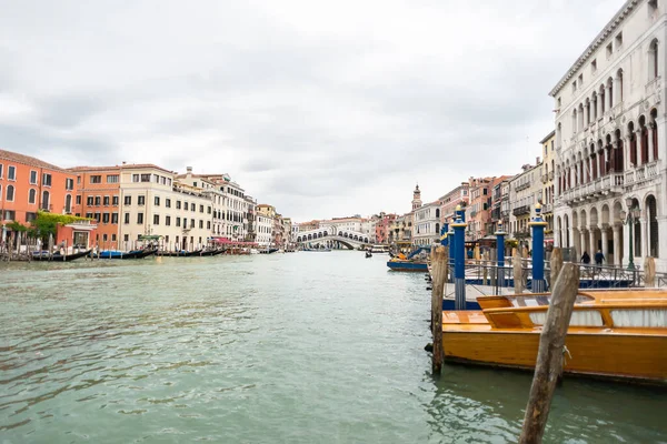 Venecia Italia Mayo 2019 Famoso Gran Canal Puente Rialto Venecia — Foto de Stock