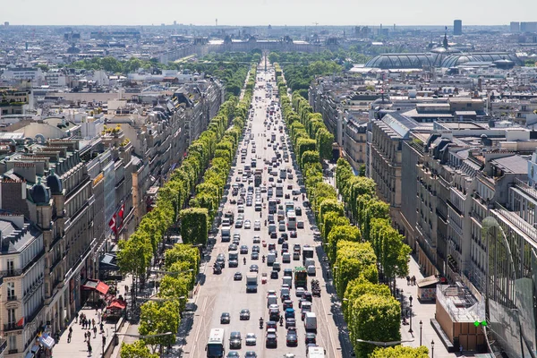 Paris France May 2019 Avenue Des Champs Elysees View Arc — Stock Photo, Image