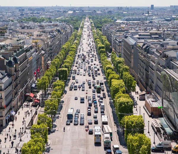 Paris France May 2019 Avenue Des Champs Elysees View Arc — Stock Photo, Image